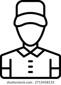 Vectordesign Lieferung Mann Symbolstil