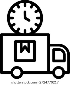 Estilo do Ícone de Programação de Entrega do Design do Vetor