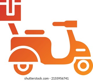 Vector Design Delivery Scooter Icon Style