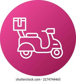 Vector Design Delivery Scooter Icon Style