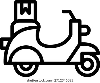 Vector Design Delivery Scooter Icon Style