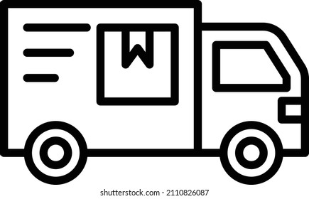 Estilo de icono del camión de entrega de diseño de vectores