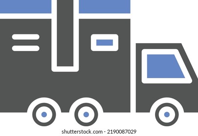 Estilo de icono del camión de entrega de diseño de vectores
