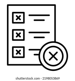 Vector Design Denied Icon Style