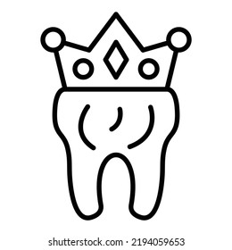 Vectordesign, Zahnkrone-Symbol-Stil