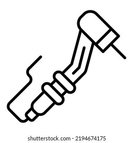 Vector Design Dental Drill Icon Style