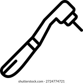 Estilo de icono de taladro dental de diseño de Vector