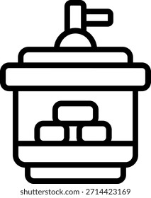 Estilo de icono de desecador de diseño de Vector