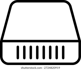 Vector Design Desktop Drive Icon Style