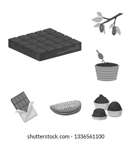 Vector design of dessert and sweetness icon. Collection of dessert and product stock vector illustration.