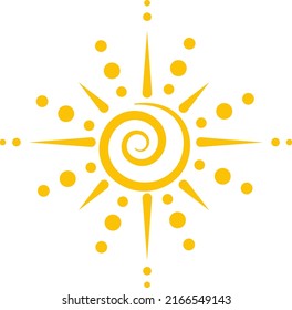 Vector design Detail: Sun icon vector symbol