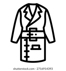 Diseño de Vector Detective Coat Icon Style