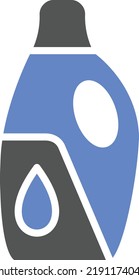 Estilo del icono del detergente del diseño del vector