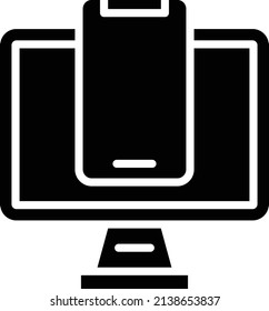 Estilo de icono de dispositivos de diseño de vectores