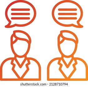 Vector Design Dialogue Icon Style