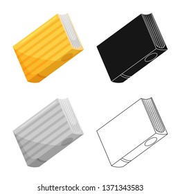 Vector design of diary  and text  icon. Collection of diary  and reading    stock vector illustration.
