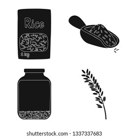 Vector design of diet and cooking symbol. Collection of diet and organic vector icon for stock.