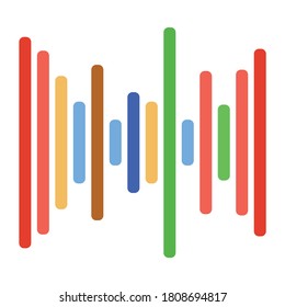 Vector design of digital audio, flat icon in editable style 