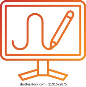 Vector Design Digital Sketch Icon Style