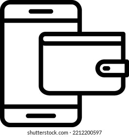 Vector Design Digital Wallet Icon Style