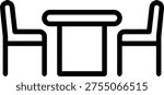 Vector Design Dining Table Icon Style