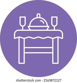 Vector Design Dining Table Icon Style