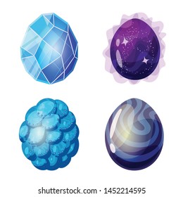 Vector design of dinosaur and magic symbol. Collection of dinosaur and fantasy vector icon for stock.