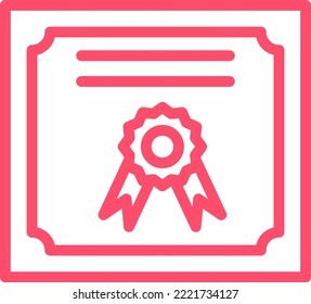 Vector Design Diploma Icon Style