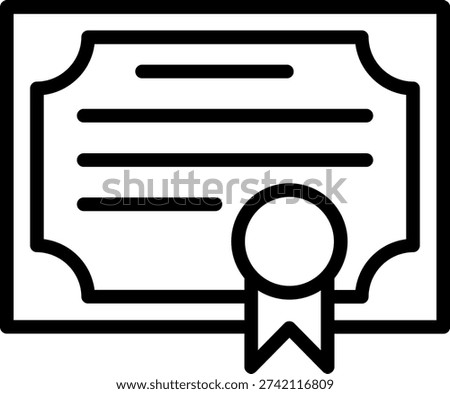 Vector Design Diploma Icon Style
