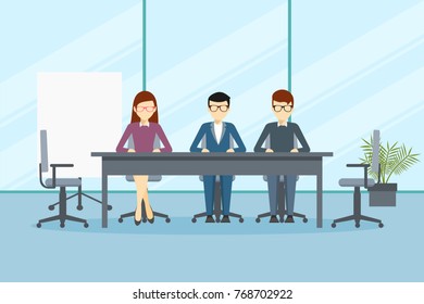 Vector design of directory meeting or management in office