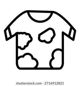 Estilo de ícone de roupas sujas de design de vetor