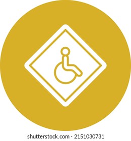 Diseño de vectores Estilo de icono desactivado
