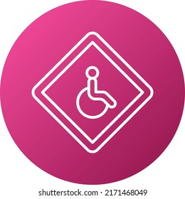 Vector Design Disabled Icon Style
