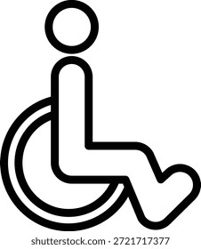 Vector Design Disabled Sign Icon Style
