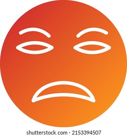 Vector Design Disappointed Icon Style