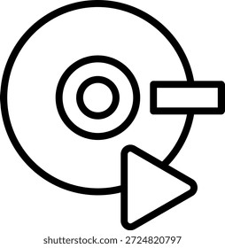Vector Design Disc Printing Icon Style