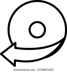 Vector Design Disc Ripper Icon Style