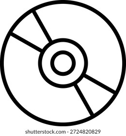 Estilo de icono de giro de disco de diseño de Vector