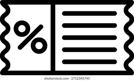 Symbolstil für Vectordesign-Rabatt-Tickets