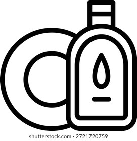Diseño de Vector Icono de lavavajillas Estilo