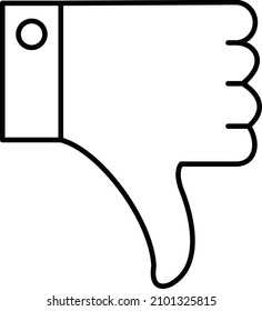 Estilo de iconos de desagrado del diseño del vector