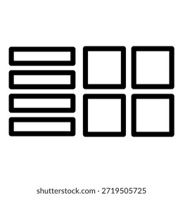 Diseño de Vector Opciones de visualización Estilo de icono