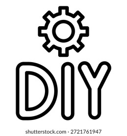 Vektordesign DIY-Lösungen Symbolstil