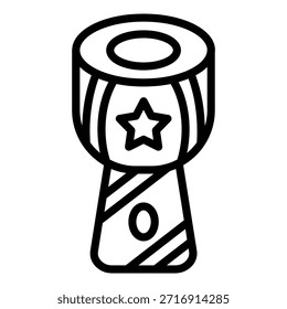 Vektor Design Djembe Icon Stil