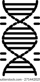 Estilo de icono de ADN de diseño de Vector
