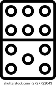 Vektordesign Domino-Symbolstil