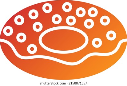 Vektordesign-Donuts-Symbolstil