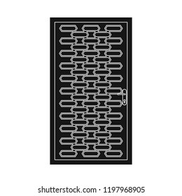 Vector design of door and front icon. Collection of door and wooden stock symbol for web.