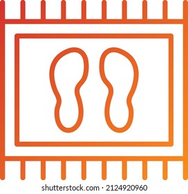 Vector Design Door Mat Icon Style