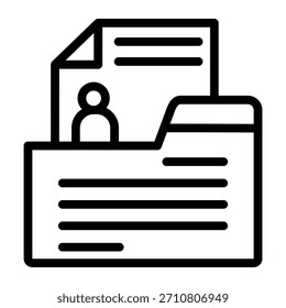 Diseño de Vector Dossier Icon Style
